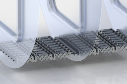 Spacecraft Docking Adapter with a Flexible but Load-Bearing Floor